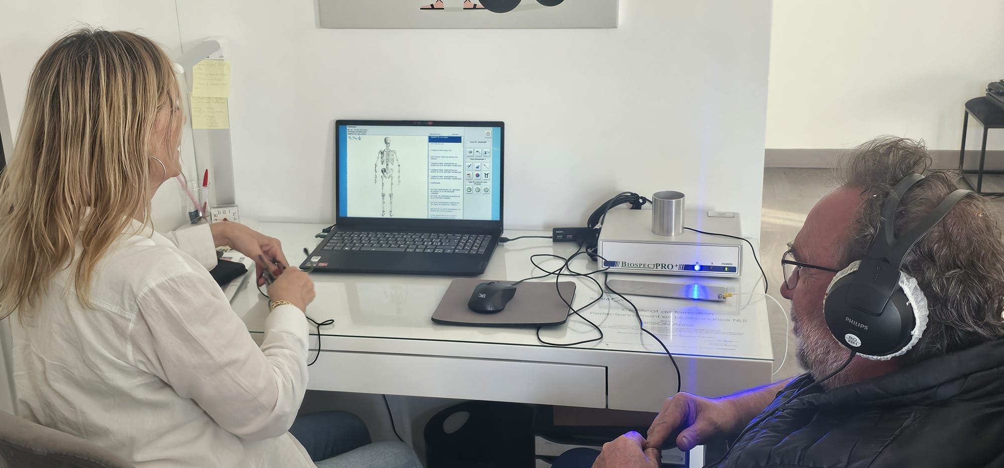 Déroulement d’une séance de biorésonance avec l’appareil Biospect